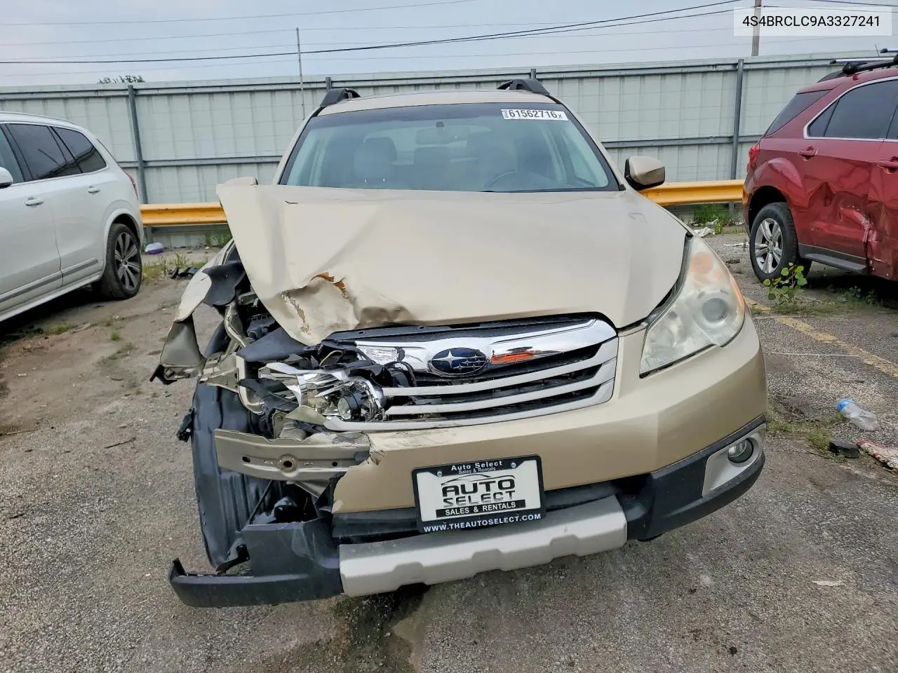 2010 Subaru Outback 2.5I Limited VIN: 4S4BRCLC9A3327241 Lot: 61562716