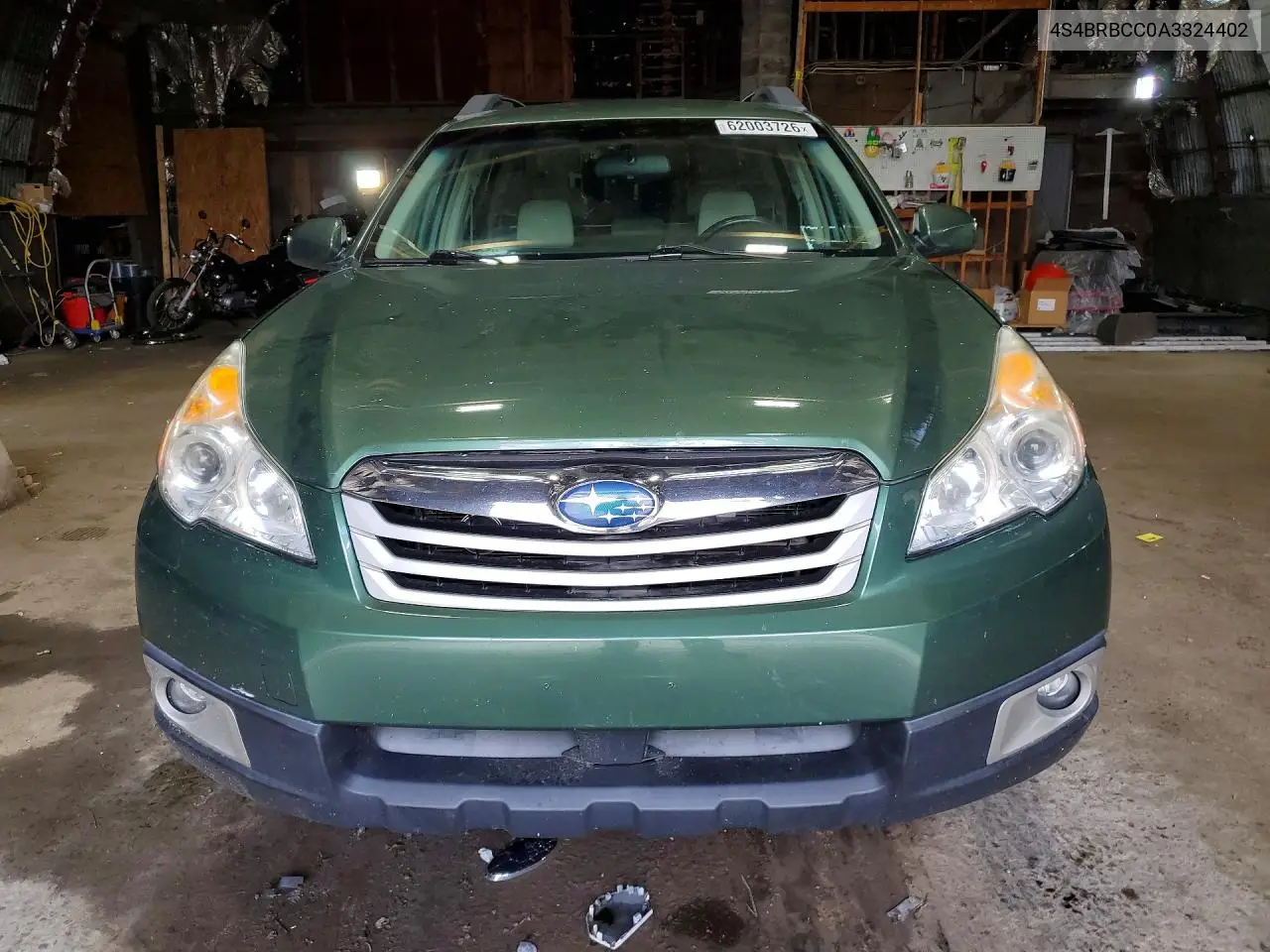 2010 Subaru Outback 2.5I Premium VIN: 4S4BRBCC0A3324402 Lot: 62003726