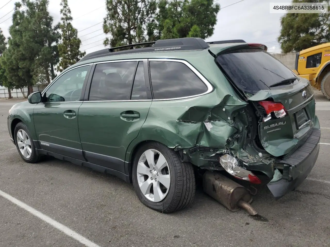 4S4BRBFC6A3358615 2010 Subaru Outback 2.5I Premium