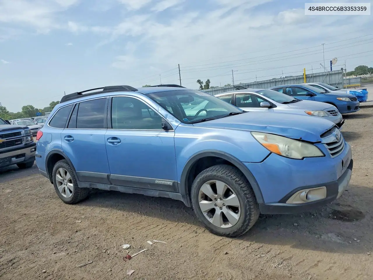 2011 Subaru Outback 2.5I Premium VIN: 4S4BRCCC6B3353359 Lot: 58509146