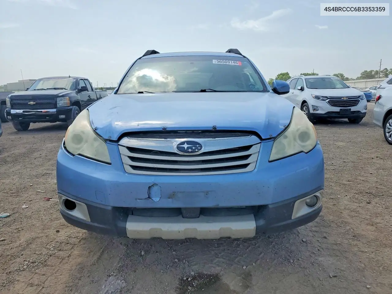 2011 Subaru Outback 2.5I Premium VIN: 4S4BRCCC6B3353359 Lot: 58509146