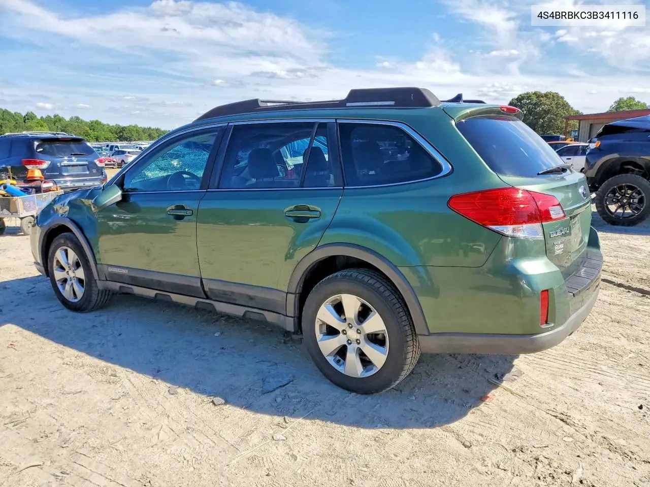 2011 Subaru Outback 2.5I Limited VIN: 4S4BRBKC3B3411116 Lot: 58548106