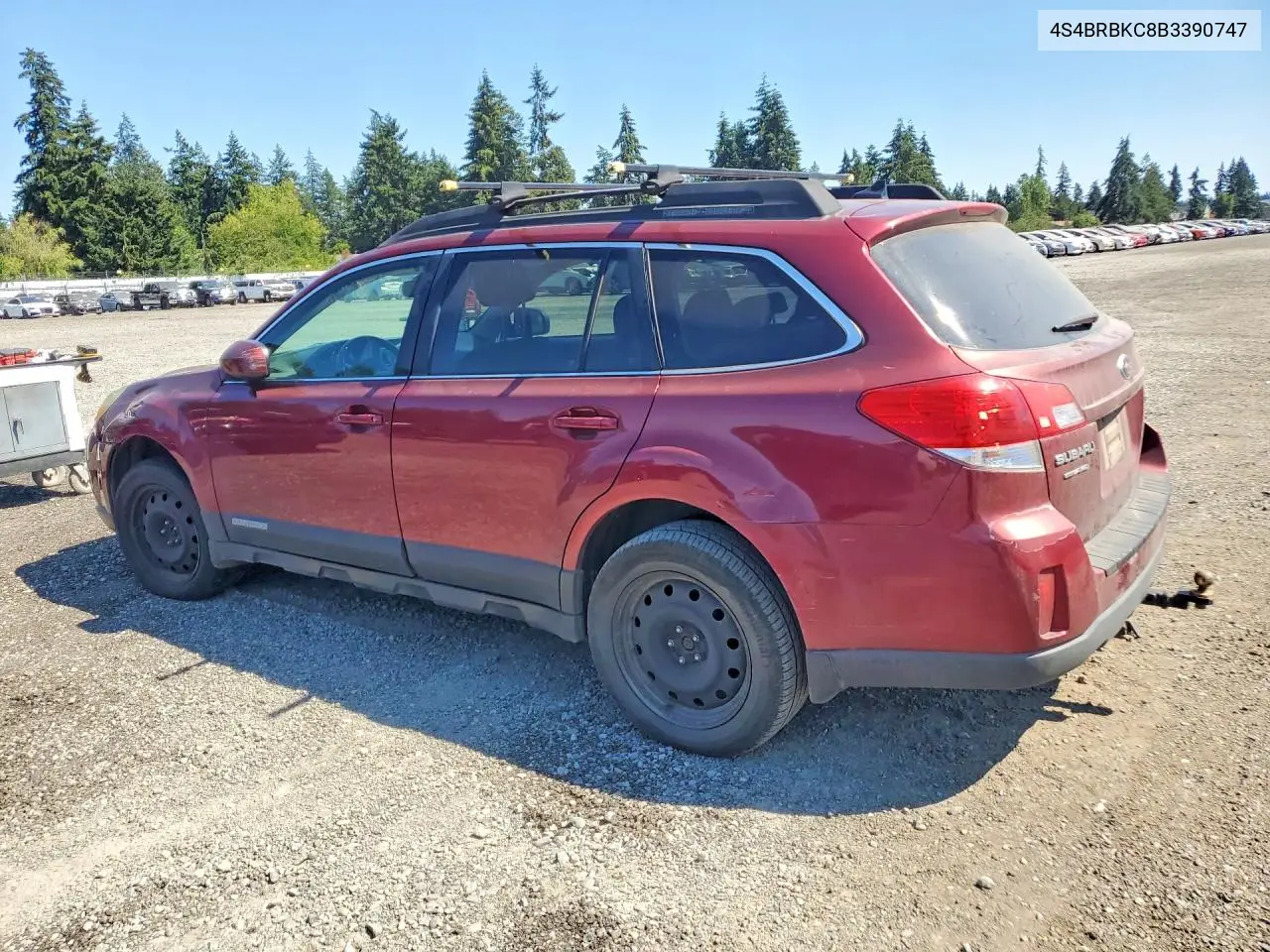 2011 Subaru Outback 2.5I Limited VIN: 4S4BRBKC8B3390747 Lot: 60704296