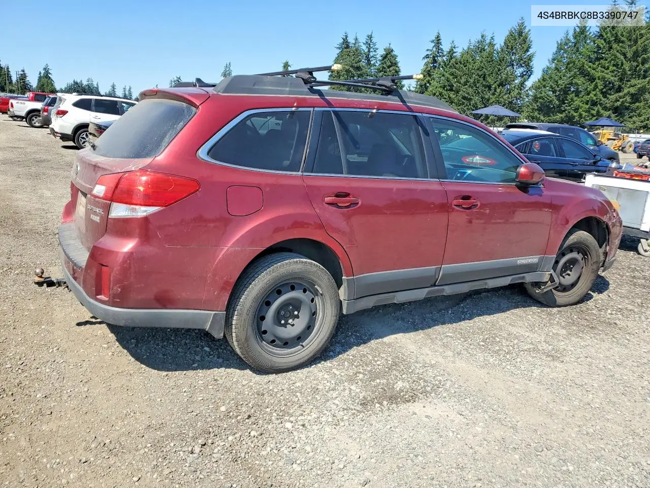2011 Subaru Outback 2.5I Limited VIN: 4S4BRBKC8B3390747 Lot: 60704296