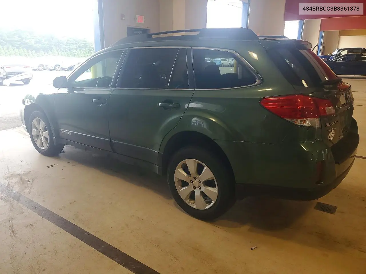 2011 Subaru Outback 2.5I Premium VIN: 4S4BRBCC3B3361378 Lot: 61889006