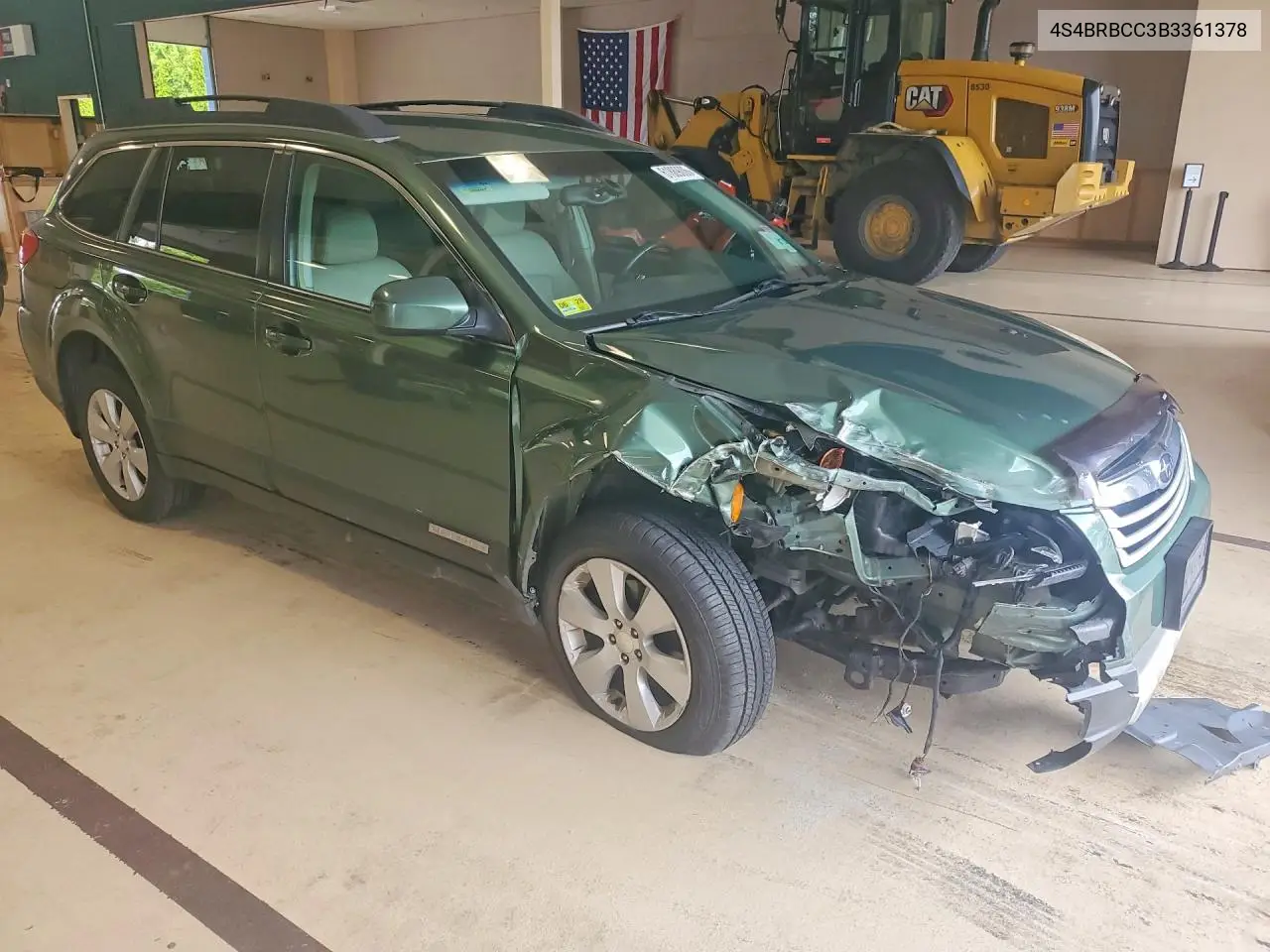 2011 Subaru Outback 2.5I Premium VIN: 4S4BRBCC3B3361378 Lot: 61889006