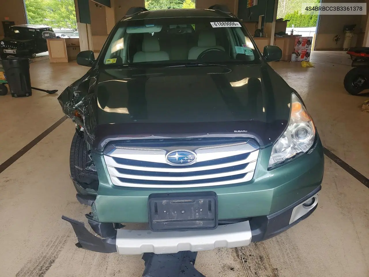 2011 Subaru Outback 2.5I Premium VIN: 4S4BRBCC3B3361378 Lot: 61889006