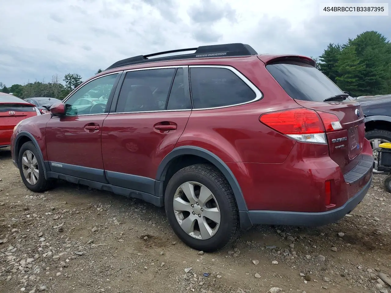 2011 Subaru Outback 2.5I Premium VIN: 4S4BRBCC1B3387395 Lot: 62037136