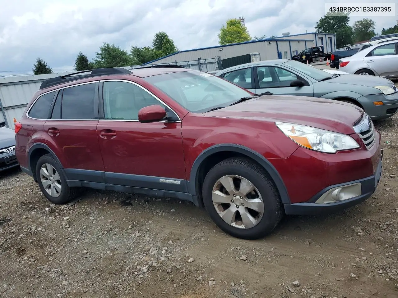 2011 Subaru Outback 2.5I Premium VIN: 4S4BRBCC1B3387395 Lot: 62037136