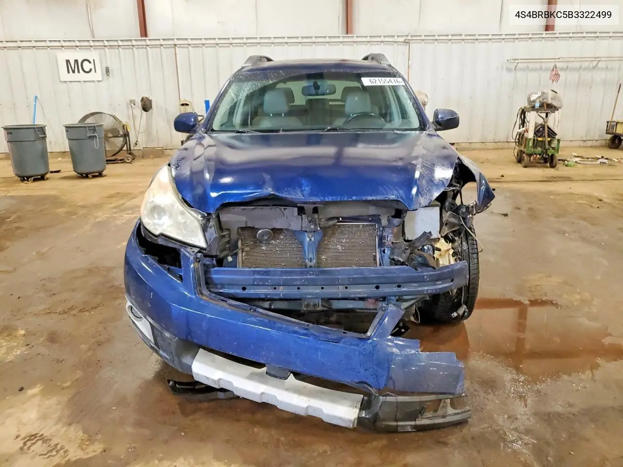 2011 Subaru Outback 2.5I Limited VIN: 4S4BRBKC5B3322499 Lot: 62155416