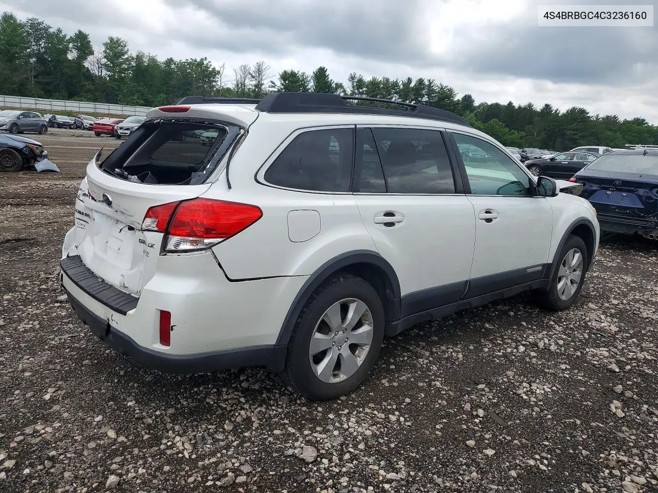 2012 Subaru Outback 2.5I Premium VIN: 4S4BRBGC4C3236160 Lot: 59285166