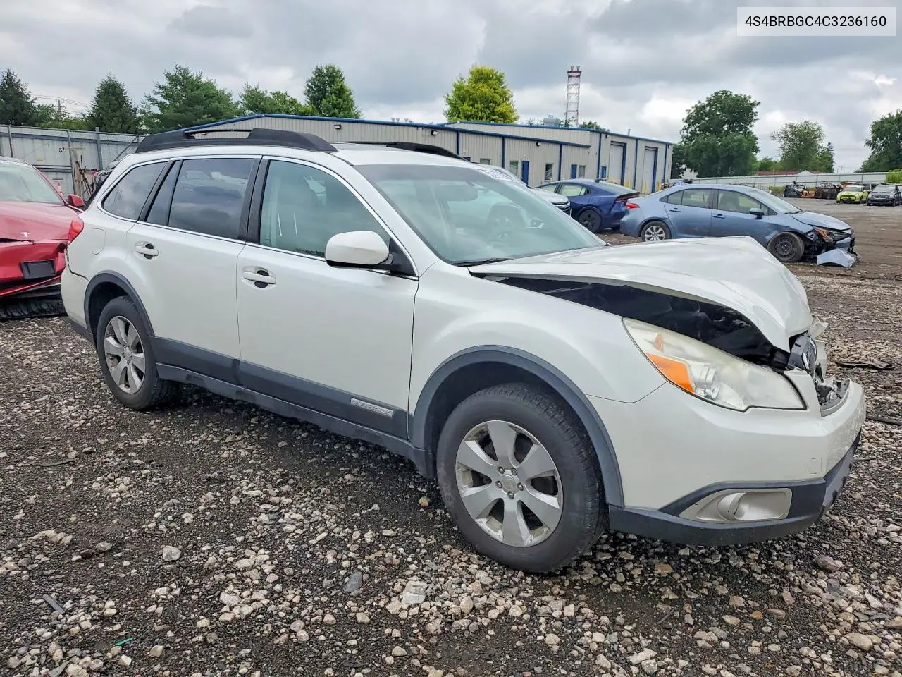 2012 Subaru Outback 2.5I Premium VIN: 4S4BRBGC4C3236160 Lot: 59285166