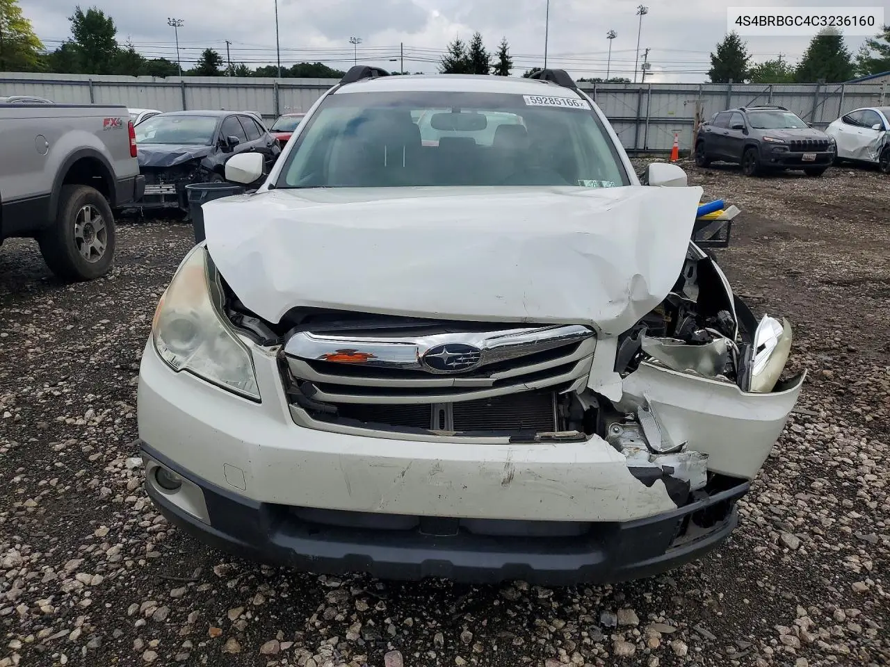2012 Subaru Outback 2.5I Premium VIN: 4S4BRBGC4C3236160 Lot: 59285166