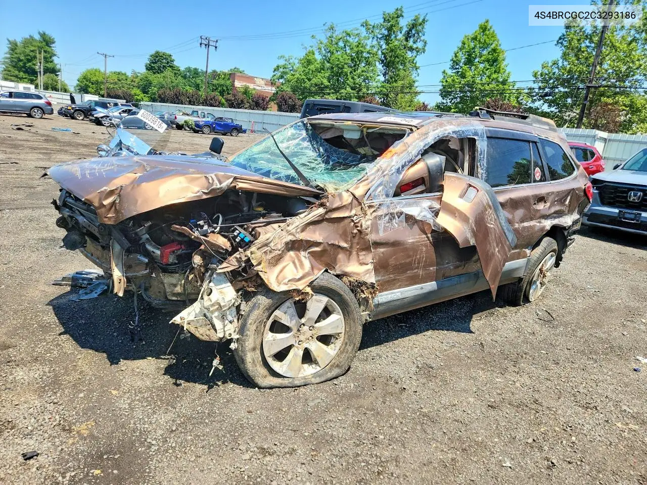 2012 Subaru Outback 2.5I Premium VIN: 4S4BRCGC2C3293186 Lot: 59701646