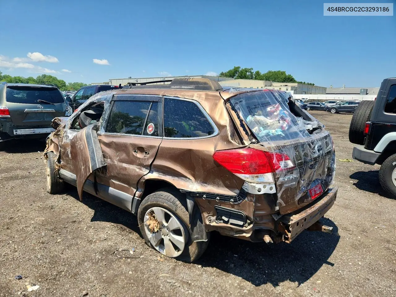 2012 Subaru Outback 2.5I Premium VIN: 4S4BRCGC2C3293186 Lot: 59701646