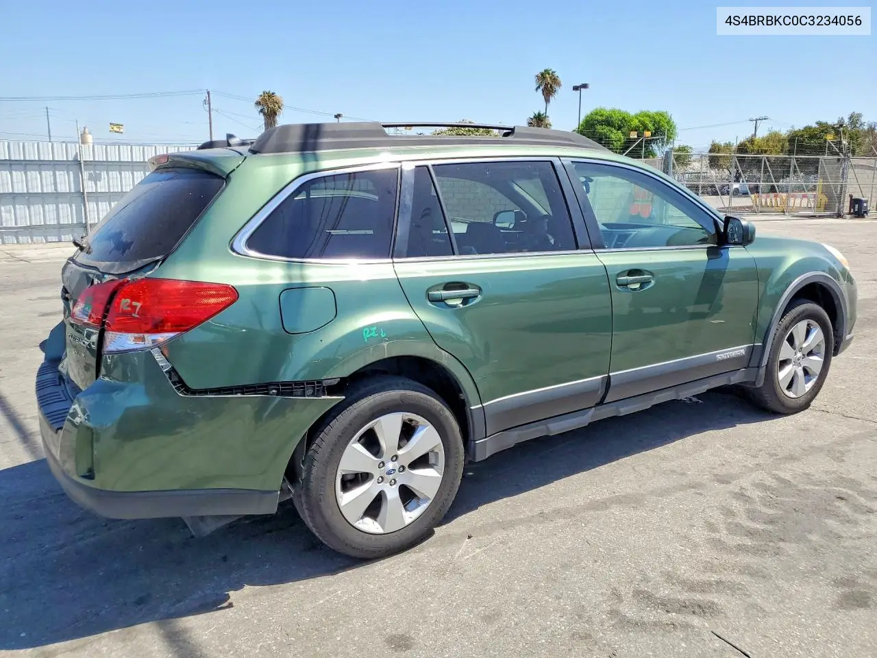 2012 Subaru Outback 2.5I Limited VIN: 4S4BRBKC0C3234056 Lot: 59702676