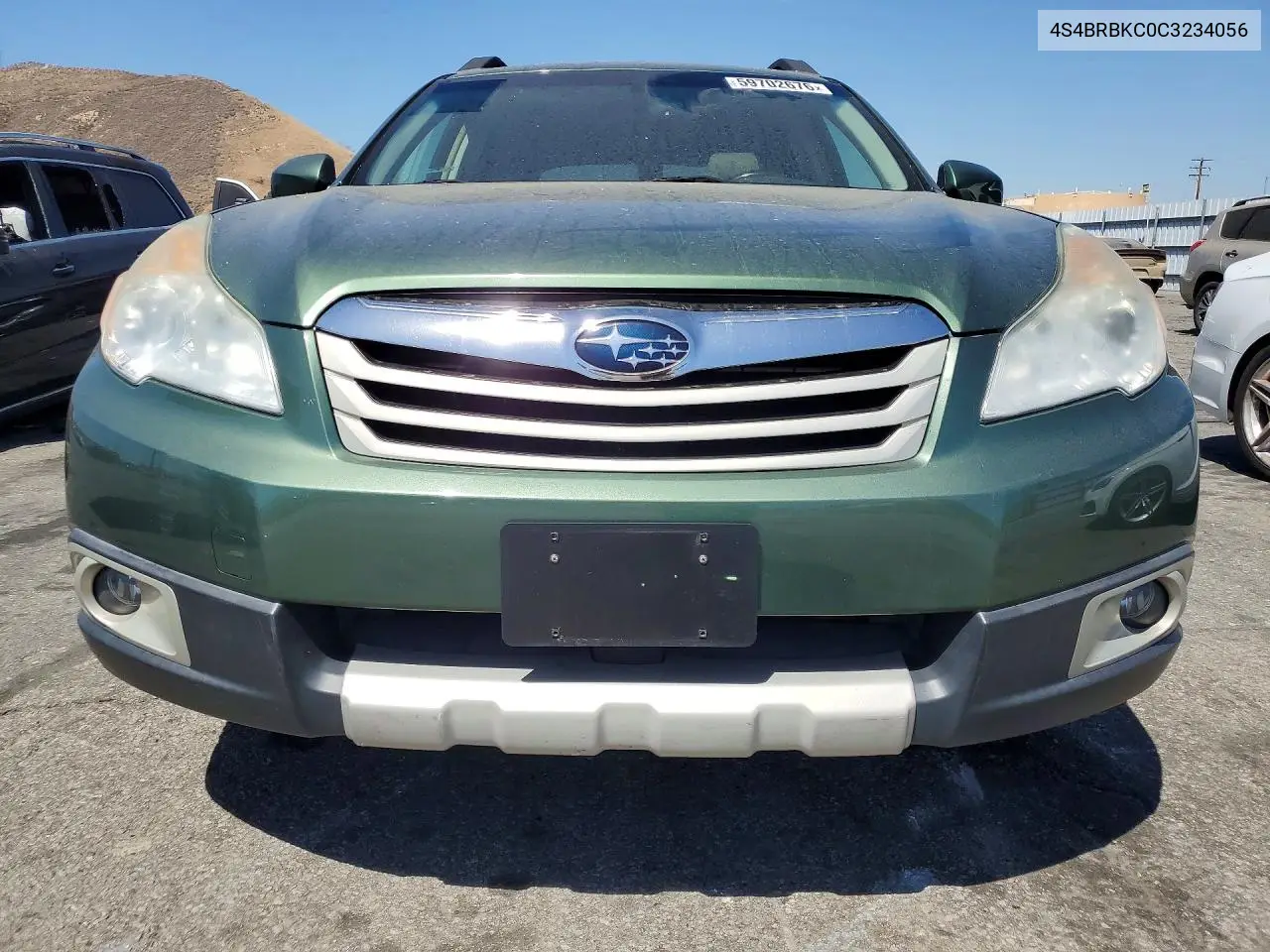 2012 Subaru Outback 2.5I Limited VIN: 4S4BRBKC0C3234056 Lot: 59702676