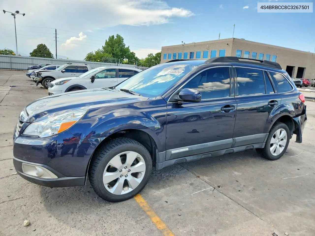 2012 Subaru Outback 2.5I Premium VIN: 4S4BRBCC8C3267501 Lot: 61335256