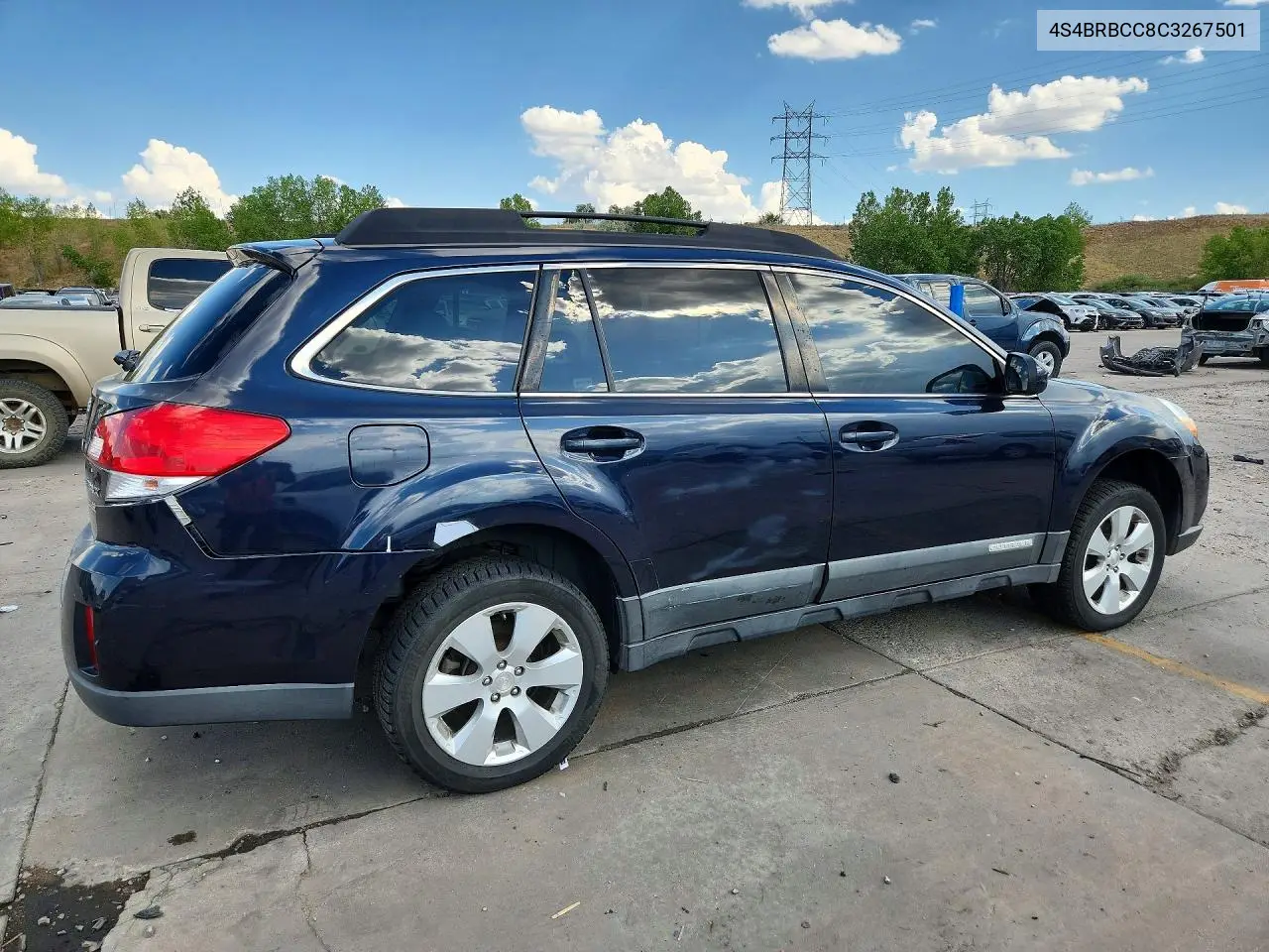 2012 Subaru Outback 2.5I Premium VIN: 4S4BRBCC8C3267501 Lot: 61335256
