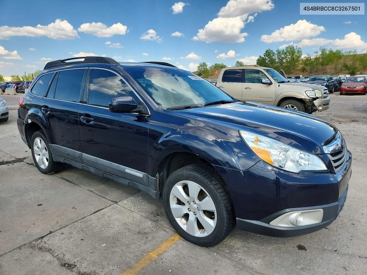 2012 Subaru Outback 2.5I Premium VIN: 4S4BRBCC8C3267501 Lot: 61335256