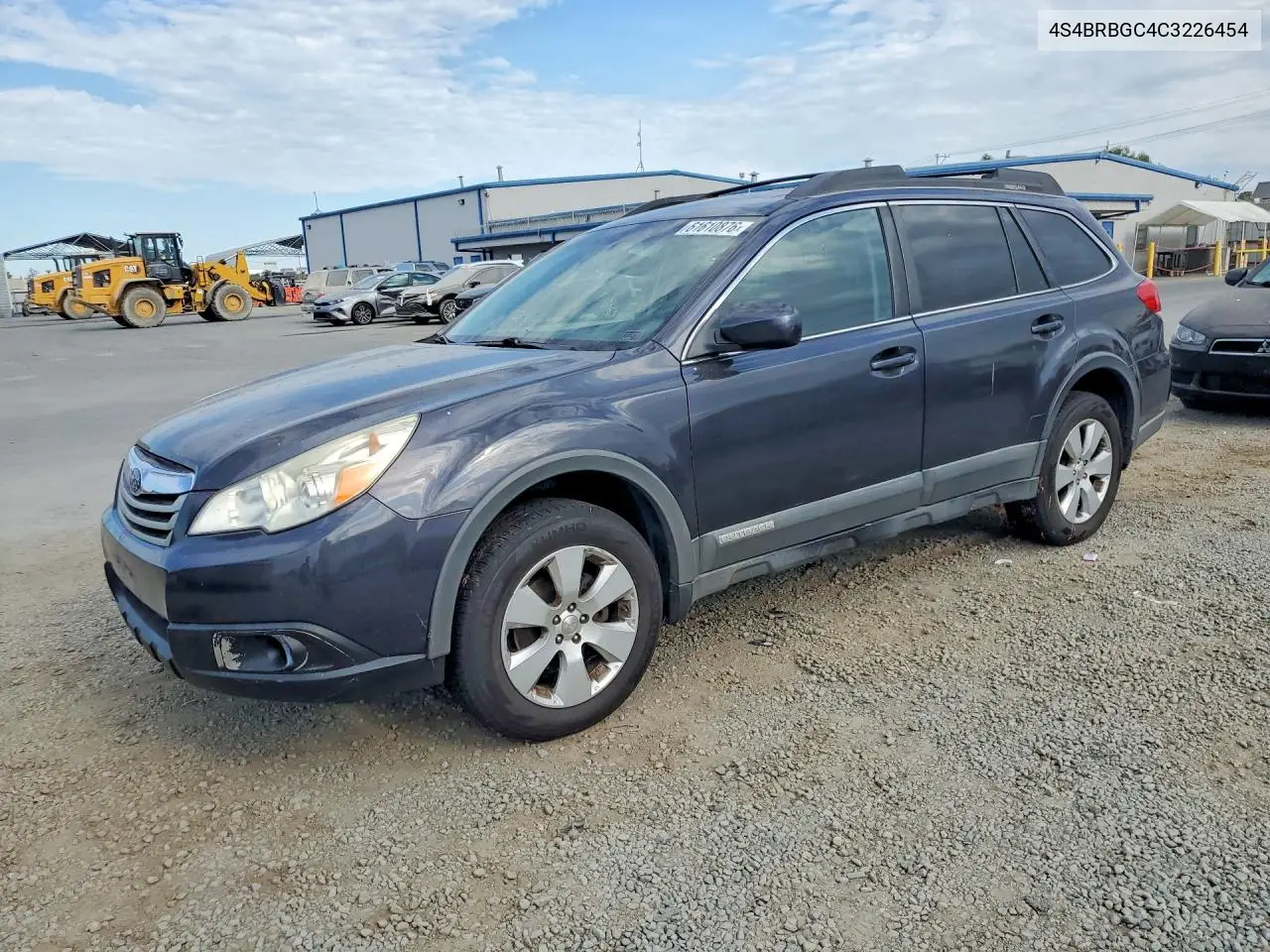 2012 Subaru Outback 2.5I Premium VIN: 4S4BRBGC4C3226454 Lot: 61610876