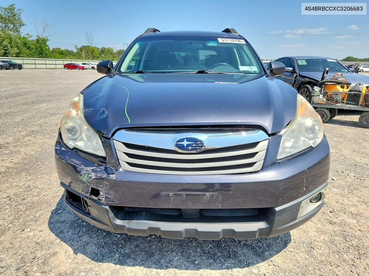 2012 Subaru Outback 2.5I Premium VIN: 4S4BRBCCXC3206683 Lot: 61710796