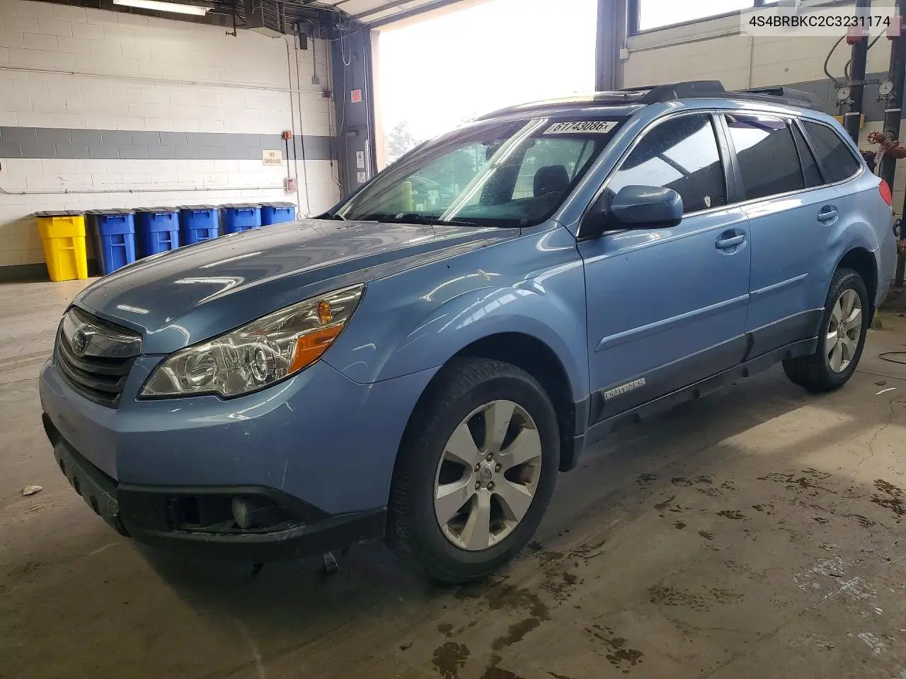 2012 Subaru Outback 2.5I Limited VIN: 4S4BRBKC2C3231174 Lot: 61743086