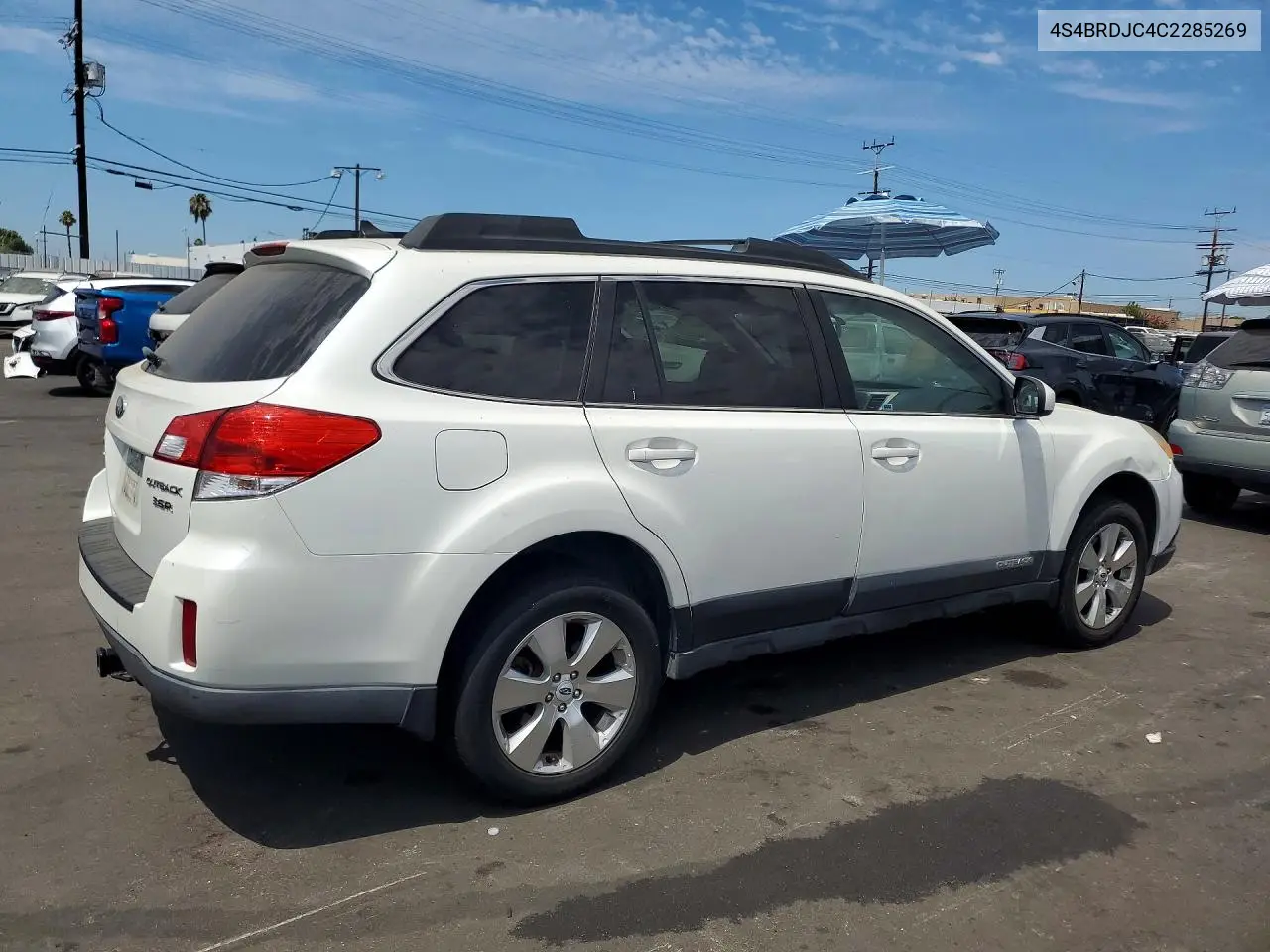 2012 Subaru Outback 3.6R Limited VIN: 4S4BRDJC4C2285269 Lot: 61803546