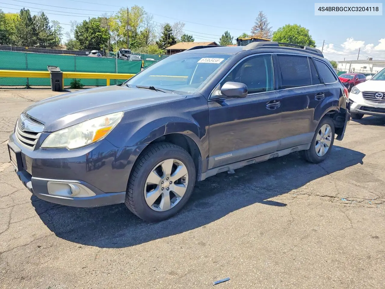 2012 Subaru Outback 2.5I Premium VIN: 4S4BRBGCXC3204118 Lot: 61863436
