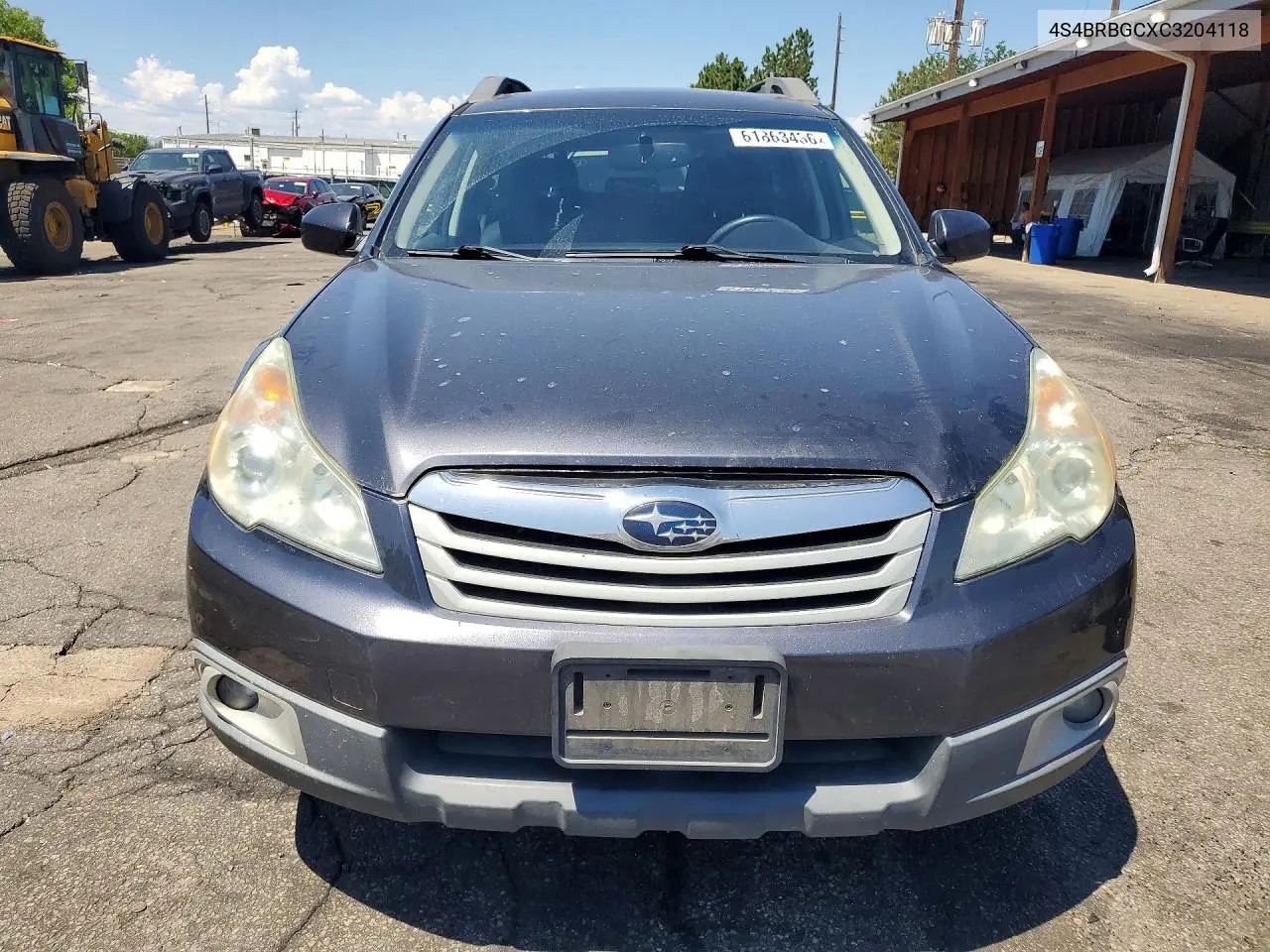 2012 Subaru Outback 2.5I Premium VIN: 4S4BRBGCXC3204118 Lot: 61863436