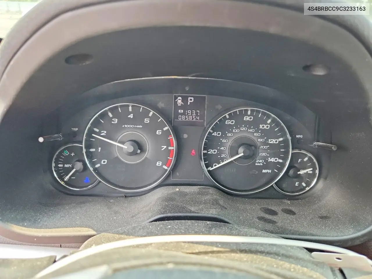 2012 Subaru Outback 2.5I Premium VIN: 4S4BRBCC9C3233163 Lot: 62075256