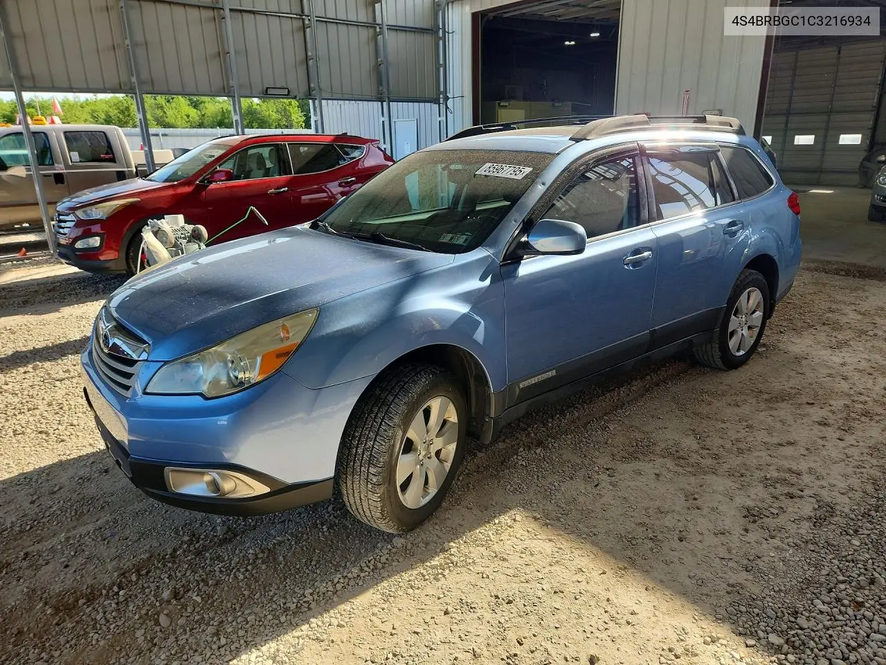 2012 Subaru Outback 2.5I Premium VIN: 4S4BRBGC1C3216934 Lot: 85967795