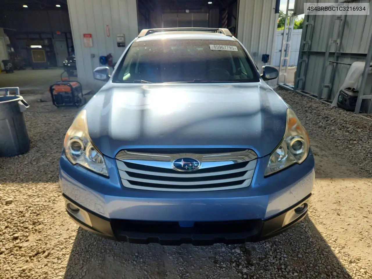 2012 Subaru Outback 2.5I Premium VIN: 4S4BRBGC1C3216934 Lot: 85967795