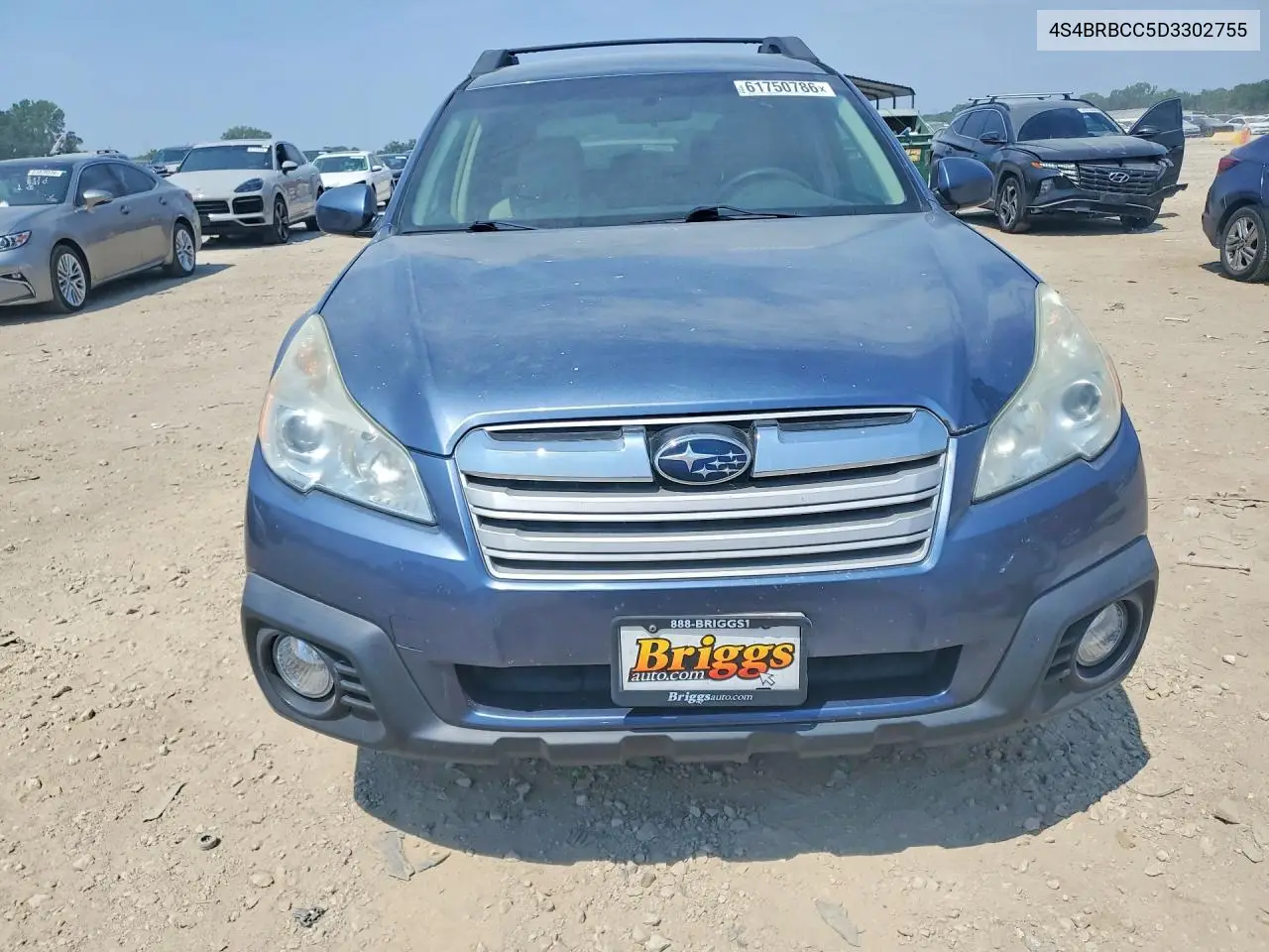 2013 Subaru Outback VIN: 4S4BRBCC5D3302755 Lot: 61750786