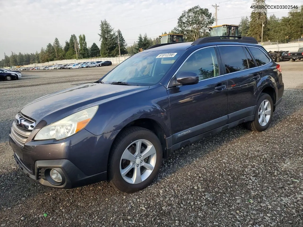 2013 Subaru Outback 2.5I Premium VIN: 4S4BRCCCXD3302546 Lot: 61812286
