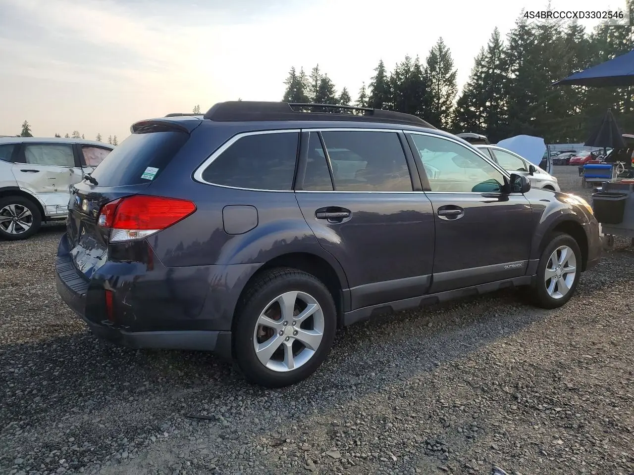 2013 Subaru Outback 2.5I Premium VIN: 4S4BRCCCXD3302546 Lot: 61812286
