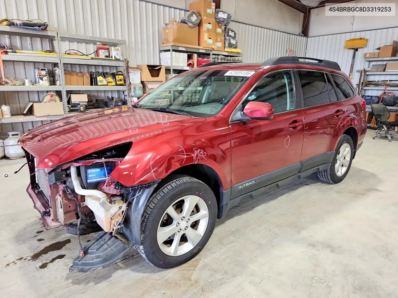 2013 Subaru Outback 2.5I Premium VIN: 4S4BRBGC8D3319253 Lot: 62005186