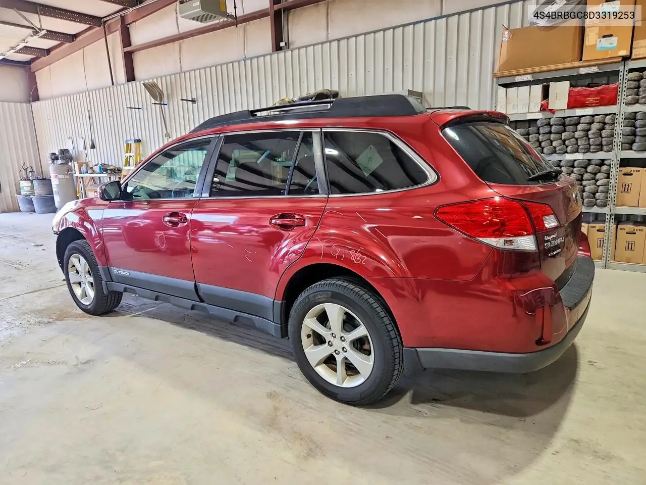 2013 Subaru Outback 2.5I Premium VIN: 4S4BRBGC8D3319253 Lot: 62005186