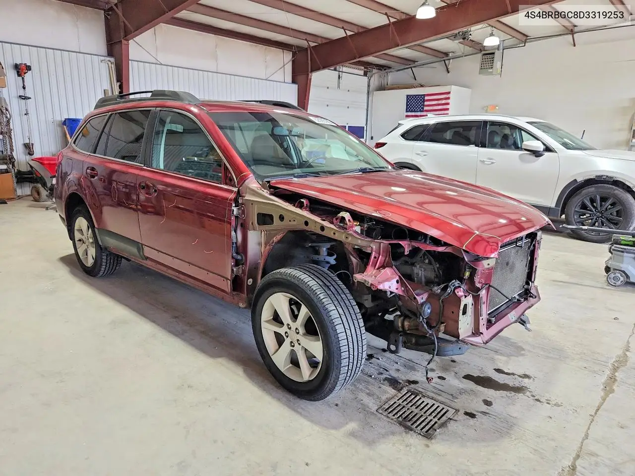 2013 Subaru Outback 2.5I Premium VIN: 4S4BRBGC8D3319253 Lot: 62005186