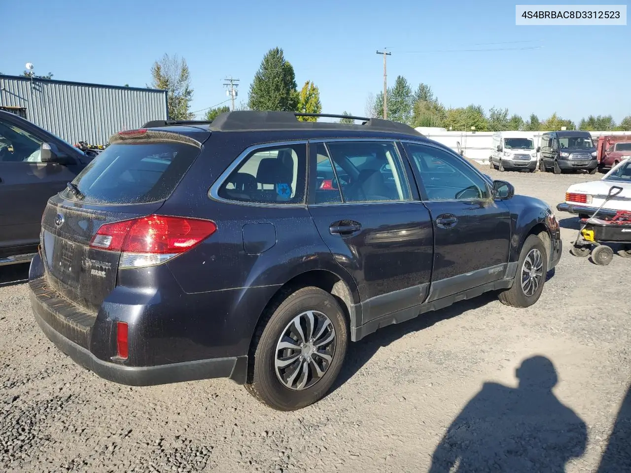 4S4BRBAC8D3312523 2013 Subaru Outback 2.5I