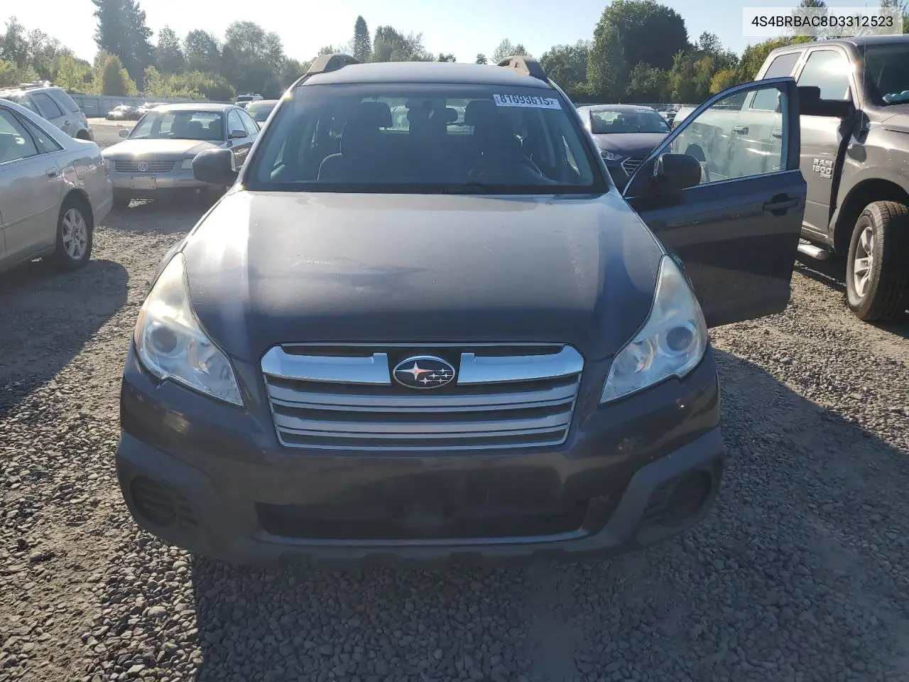4S4BRBAC8D3312523 2013 Subaru Outback 2.5I