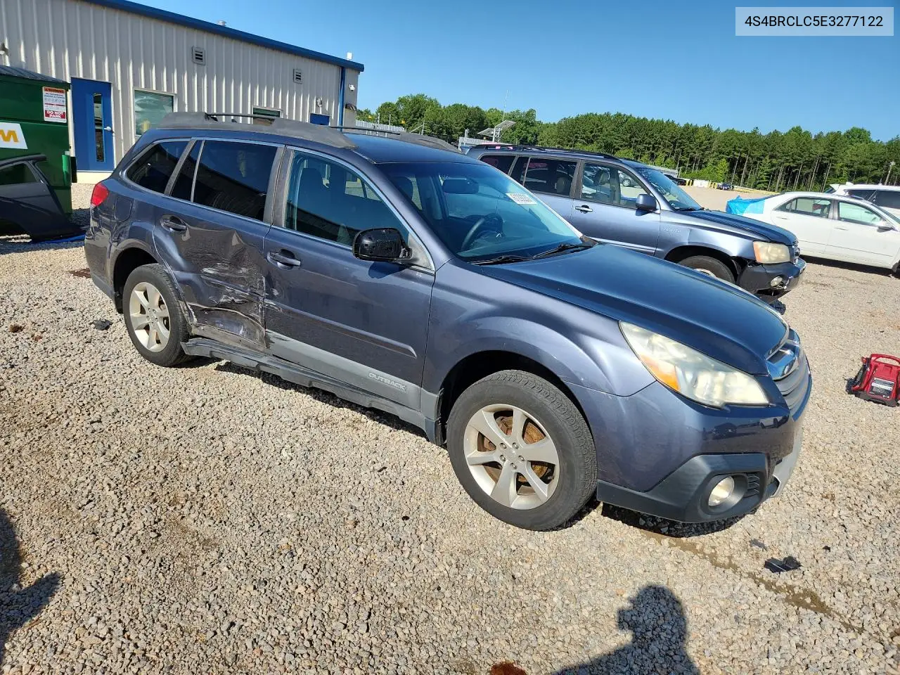 2014 Subaru Outback 2.5I Limited VIN: 4S4BRCLC5E3277122 Lot: 61292206