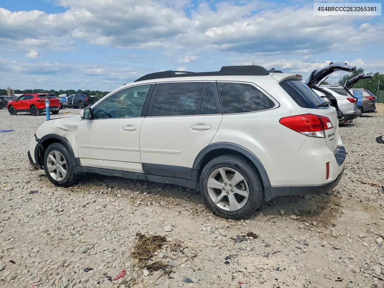4S4BRCCC2E3265381 2014 Subaru Outback 2.5I Premium