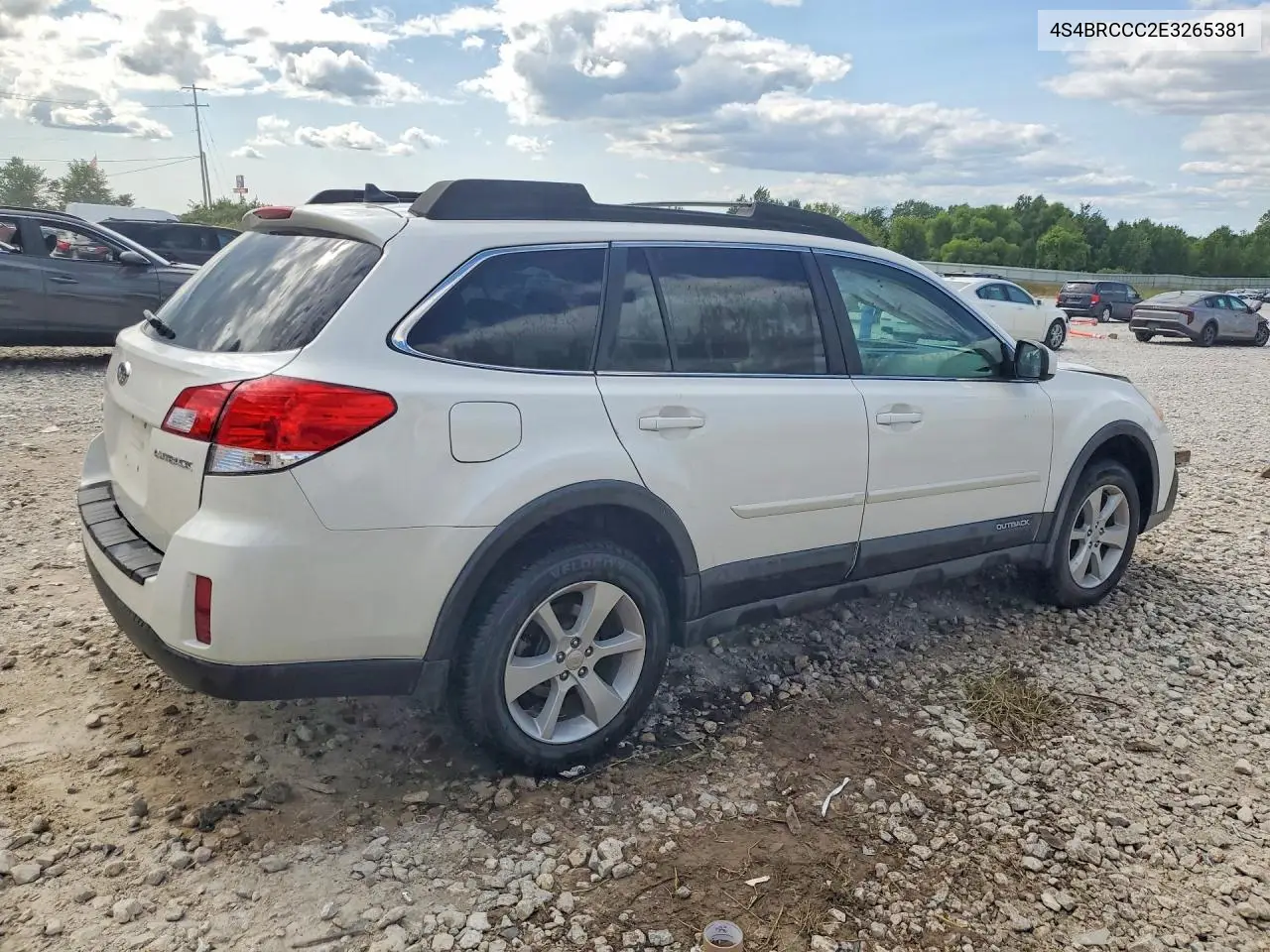 4S4BRCCC2E3265381 2014 Subaru Outback 2.5I Premium