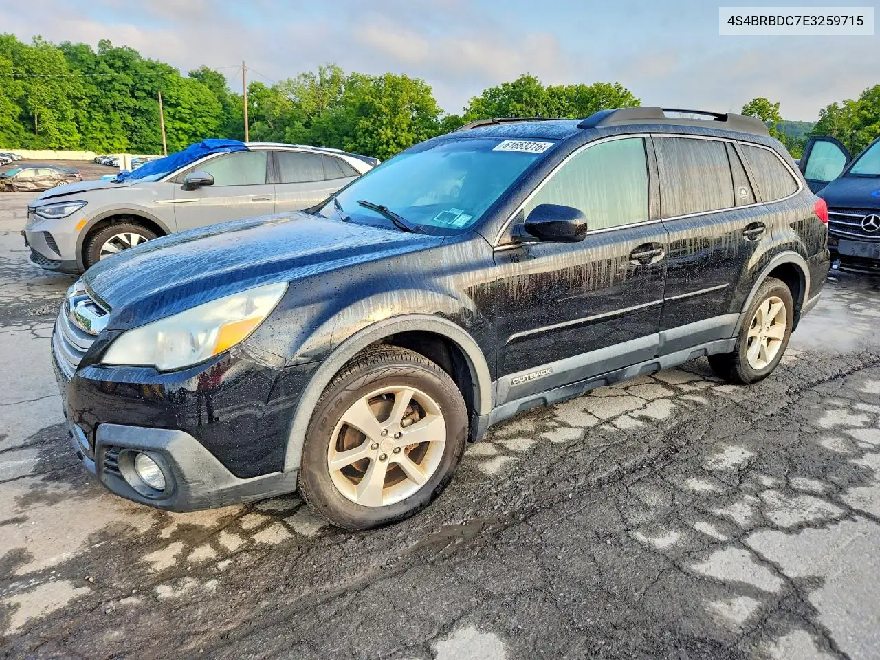 2014 Subaru Outback 2.5I Premium VIN: 4S4BRBDC7E3259715 Lot: 61663316