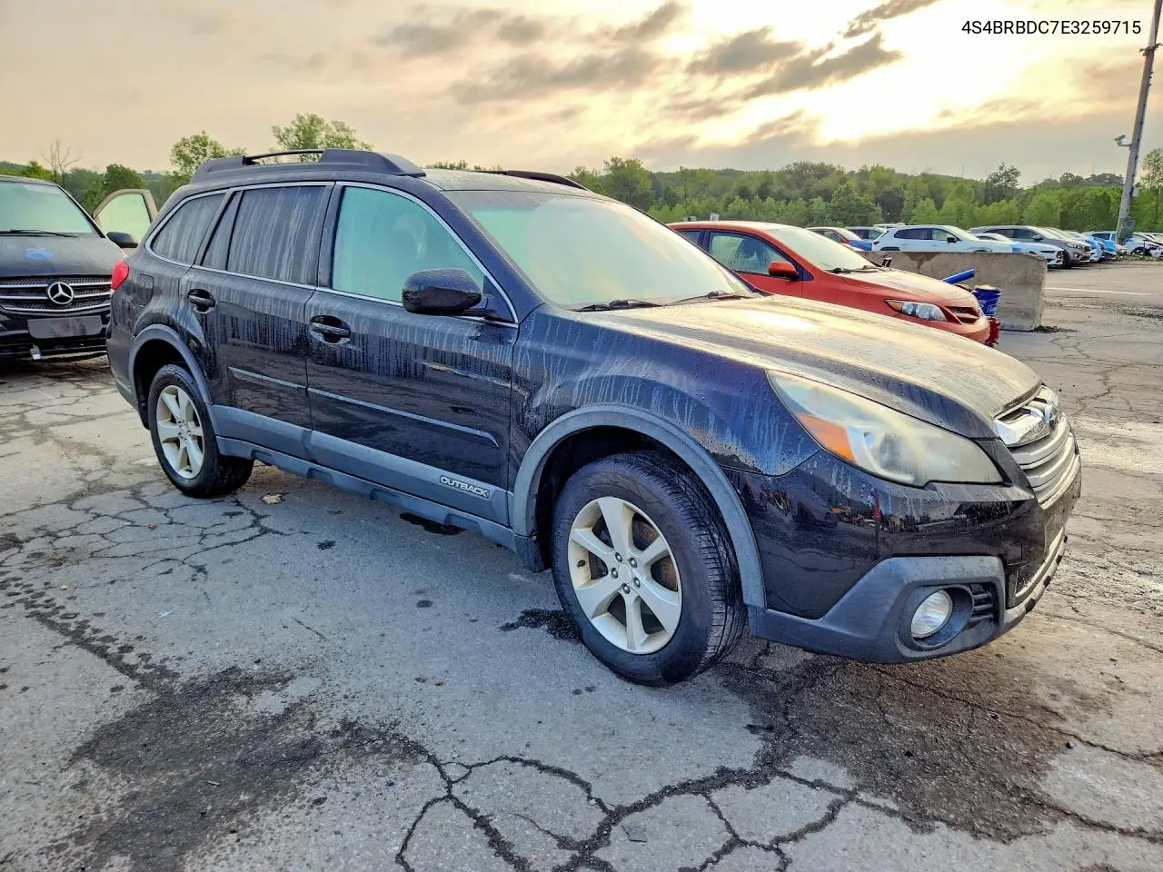 2014 Subaru Outback 2.5I Premium VIN: 4S4BRBDC7E3259715 Lot: 61663316