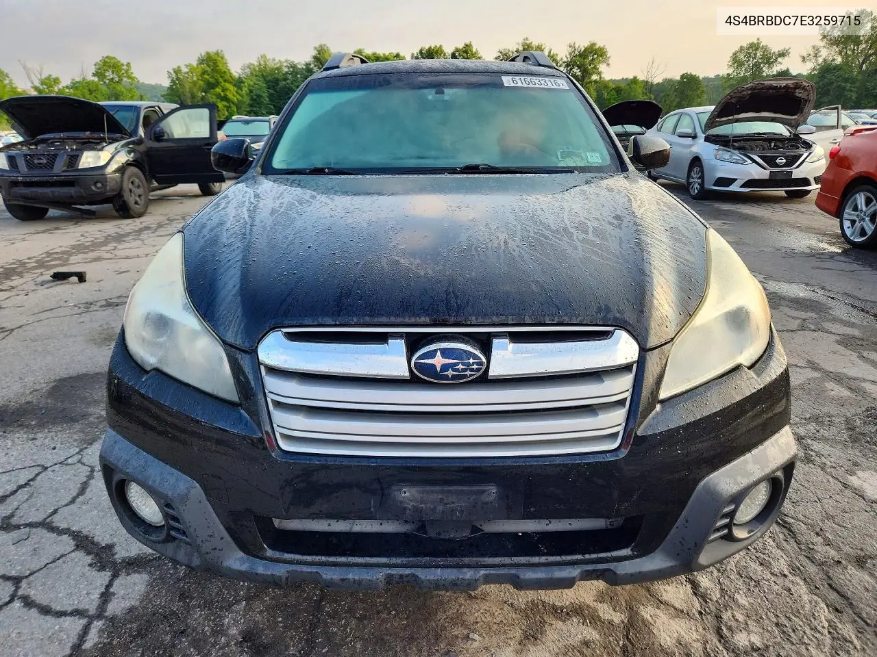 2014 Subaru Outback 2.5I Premium VIN: 4S4BRBDC7E3259715 Lot: 61663316