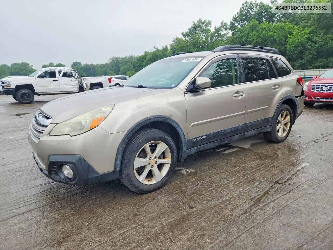 2014 Subaru Outback 2.5I Premium VIN: 4S4BRBDC3E3296552 Lot: 61681996
