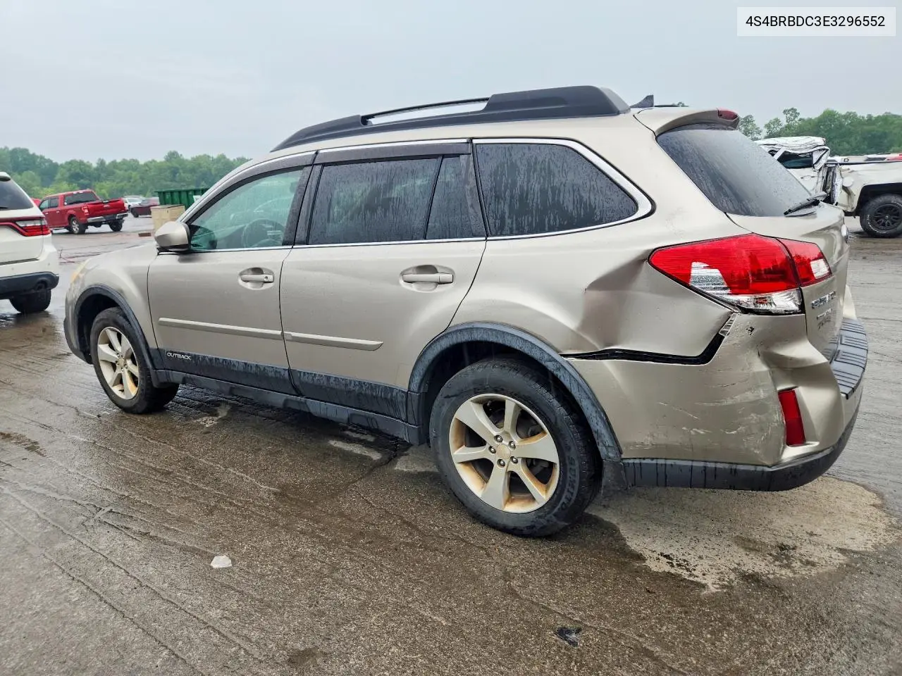 2014 Subaru Outback 2.5I Premium VIN: 4S4BRBDC3E3296552 Lot: 61681996