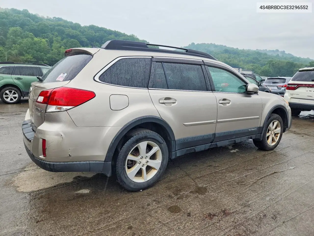 2014 Subaru Outback 2.5I Premium VIN: 4S4BRBDC3E3296552 Lot: 61681996
